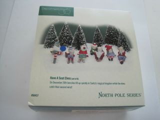 Department 56 North Pole Series Have A Seat Elves Set Of 6 Au