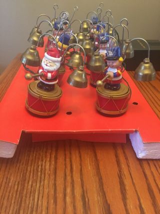 Mr Christmas Santa ' s Marching Band Vintage 35 Carols 1991 Musical Bells Box 2