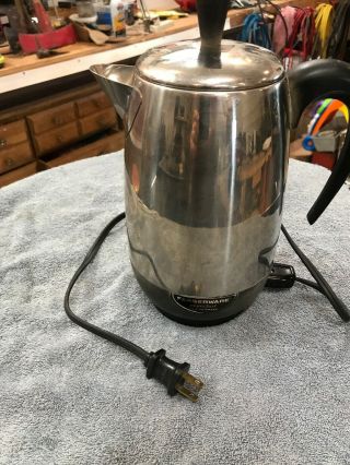 Farberware Superfast 8 Cup Electric Percolator Coffee Pot Model 138