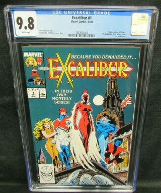 Excalibur 1 (1988) Key 1st Issue 1st Widget Cgc 9.  8 White Pages F200