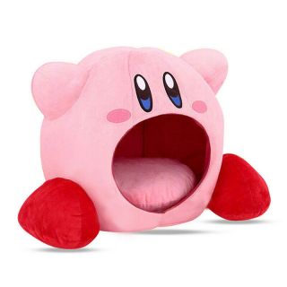 Game Kirby Plush Soft Sleep Pillow Siesta Cap Boxcute Pet Dog Cat Nest Gift Toy