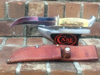 Vintage Case Xx Usa 1965 - 1980 Stag Fixed Blade Knife.