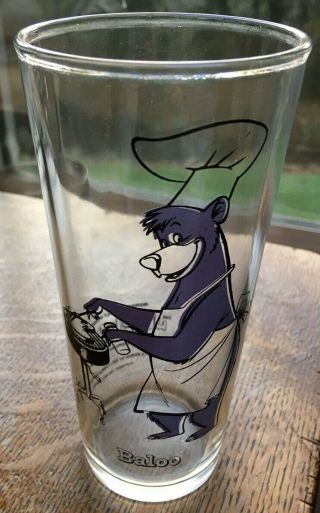 Baloo Disney Jungle Book Glass Canadian Series 3 Of 6