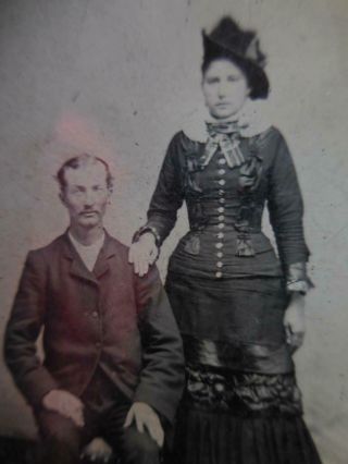 Tintype Photo T447 Man And Woman In Pose