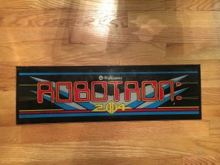Robotron: 2084 Video Arcade Game Marquee,  Williams 1982