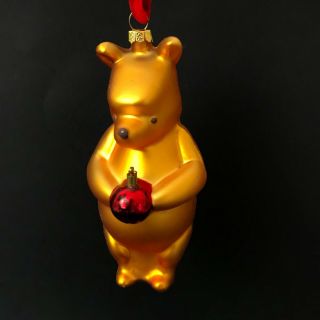 Disney Christmas Ornament Winnie Classic Pooh Blown Glass Target Exclusive