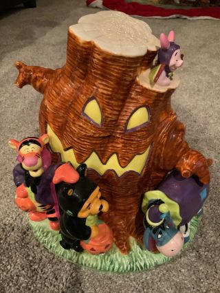 Disney Winnie The Pooh Tigger Piglet Eeyore Halloween Cookie Jar