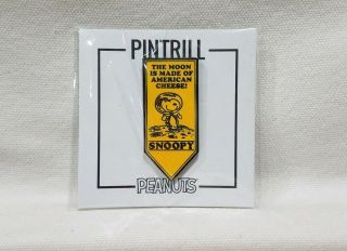 Sdcc 2019 Peanuts Space Snoopy Moon Made Of American Cheese Yellow Pintrill Pin
