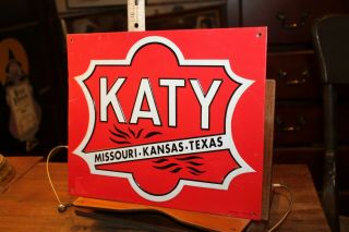 Katy Railroad Missouri Kansas Texas 1990 Aaa Sign Company Tin Sign 10 " X 12 "