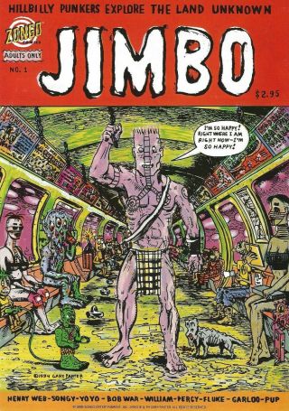 Gary Panter - Jimbo Comics - Set Of Issues 1 - 5 - 1995 - 1996 - Plus Signed Card