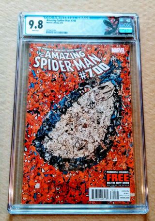 Spider Man 700 Cgc 9.  8 Custom Label 1st Print [death Of Peter Parker]