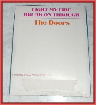 THE DOORS LIGHT MY FIRE/BREAK ON THROUGH PHILCO FORD HP - 9 HIP POCKET 45 2