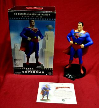 Dc Direct Superman Classic Animation Maquette Statue Fleischers Studios 1940 