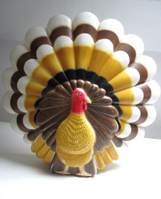 Vintage Union Products Don Featherstone Lighted Blow Mold 20 " Turkey Guc 1995