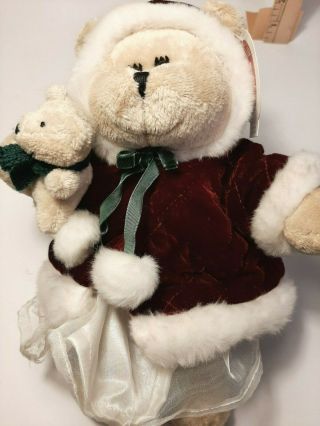 2005 Starbucks Plush Bearista Bear In Her Christmas Red Dress Teddy 43rd Edition