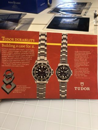 1980’s Tudor Submariner Snowflake Advertisement 2