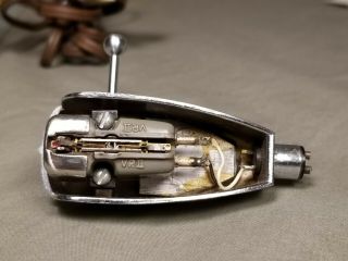Vintage Ge Vr Ii Variable Reluctance Mono Cartridge & Rek - O - Kut Metal Head Shell