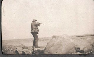Vintage Photograph 1907 - 1915 Bird Duck Hunting Shotgun Stuyvesant York Photo