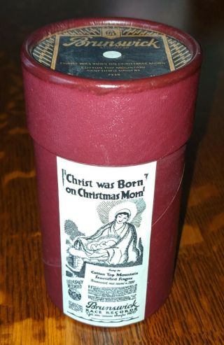 Limited Edition - Christ Was Born On Christmas Morn - Phonograph Cylinder