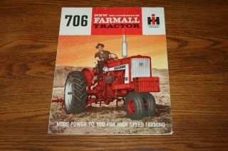 1964 International Harvester 706 Tractors Advertising Sales Brochure