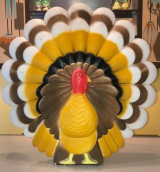 Vintage Union Products Thanksgiving Don Featherstone Turkey Blow Mold