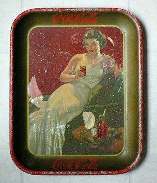 Vintage 1936 Coca Cola Tin Tray