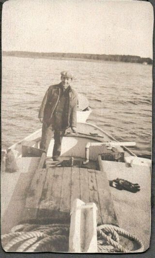 Vintage Photograph 1907 - 15 Bird Duck Hunting Boats Stuyvesant York Old Photo
