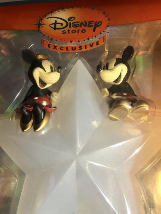 The Disney Store 2008 Mickey & Minnie Mouse Christmas Tree Topper 2