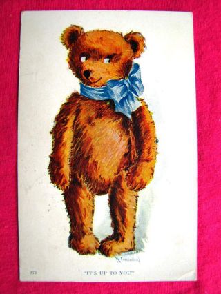 Pc (postcard) 1908 - Teddy Bear " It 