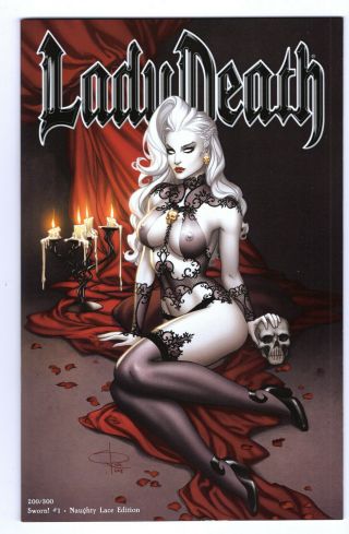 Lady Death Sworn 1 Naughty Lace Edition Ltd 300 Sabine Rich Variant Nm,