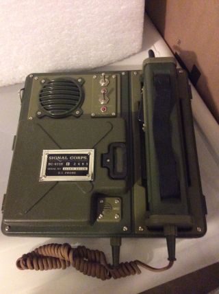 Signal Corps Bc - 611h Gi Telephone Speaker Phone.