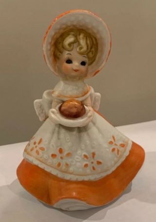 Vintage Josef Originals Girl With Bread Figurine