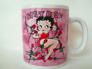 2009 Betty Boop Coffee Mug Cup Fleischer Roses King Fleischer