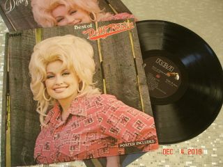 Dolly Parton ‎– " Best Of Dolly Parton " Vintage Vinyl Lp Rca ‎– Apl1 - 1117