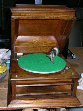 Antique C1915 Columbia Grafonola Table Model Phonograph. ,  Great.