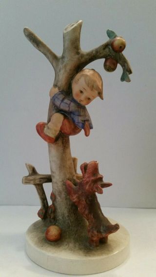 Goebel Hummel Figurine Culprits Boy In An Apple Tree With His Dog 56