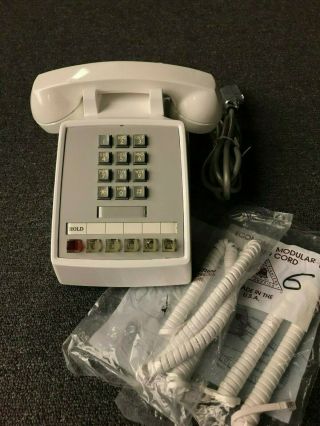 Nos Western Electric - Bell System 2565 Touchtone 5 Line Telephone - 58 White