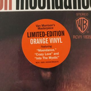 Van Morrison - Moondance Lp - Colored Vinyl Album 2019 Record - Into The Mystic