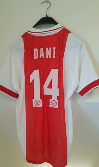 Vintage Shirt Ajax Amsterdam Umbro 1994 95 1996 Home Jersey Camiseta Dani 14