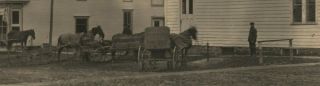 DeRuyter,  NY,  Public Hitching Posts,  H.  S.  Walker Store RPPC Real Photo Postcard 2