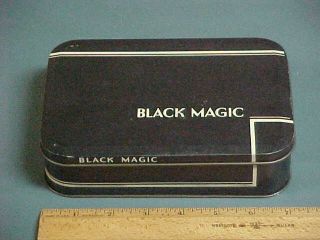 Vintage Empty Candy Tin From Rowntree " Black Magic " London,