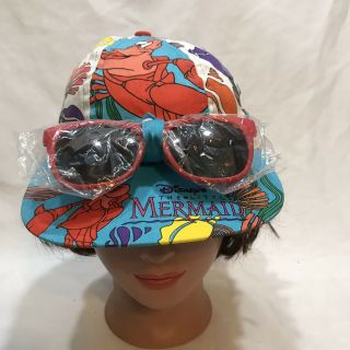 Vintage Little Mermaid Old Stock Hat And Sunglasses Disney Wdp