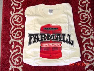 International Harvester Vintage Tractors Farmall T - Shirt,  Size 2x