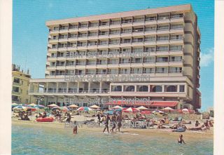 Cyprus Postcard Famagusta Sandy Beach Hotel 1960 S Edition Meandros