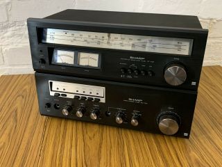 Sharp Sm - 1122 Stereo Amplifier / St - 1122 Stereo Tuner Vintage Hi - Fi