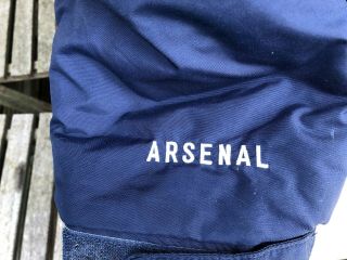 Vintage Arsenal Home Managers Bench Coat Size Medium Nike Total 90 Arsene Wenger 3