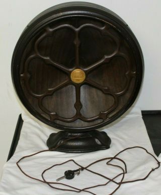 Vintage Atwater Kent Model Type E Radio Round Metal Speaker