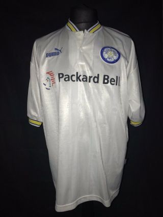 Leeds United 1996 - 98 Home Vintage Football Shirt -