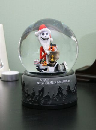 Neca Nightmare Before Christmas Santa Jack Open Present Snowglobe Snow Globe B