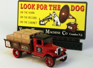 Rca Victor Talking Machine Co Diecast Bank Toy Truck Nipper Dog Camden Nj